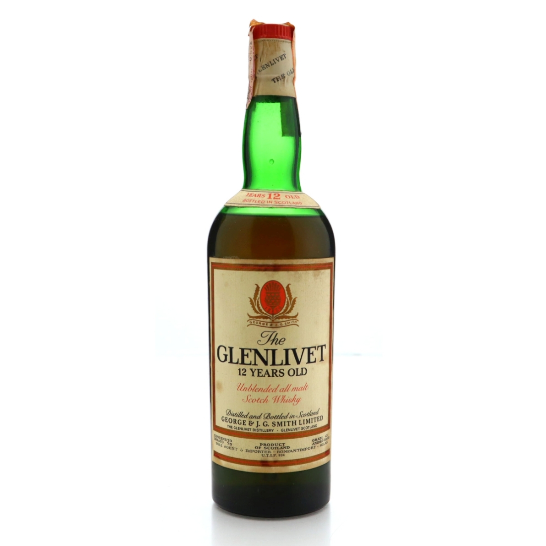 Glenlivet 12 Year Old circa 1960s / Bonfanti Import
