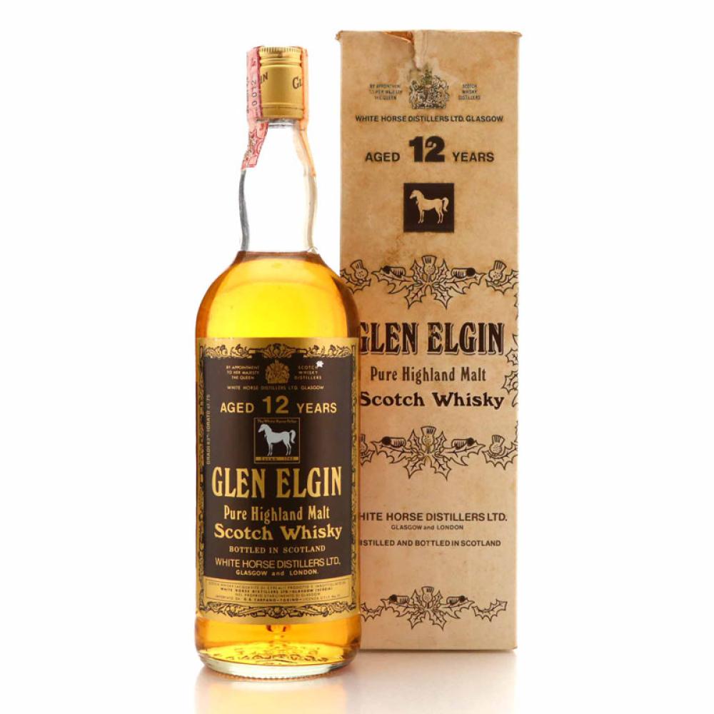 Glen Elgin 12 Year Old White Horse 1970s / Carpano Import