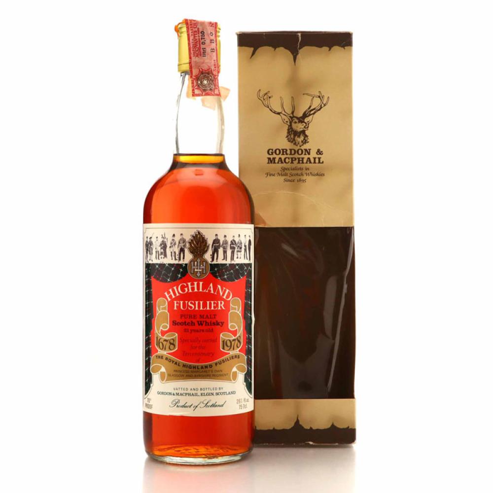Highland Fusilier 21 Year Old Tercentenary 'Remember Series' 1978 / Co. Pinerolo Import