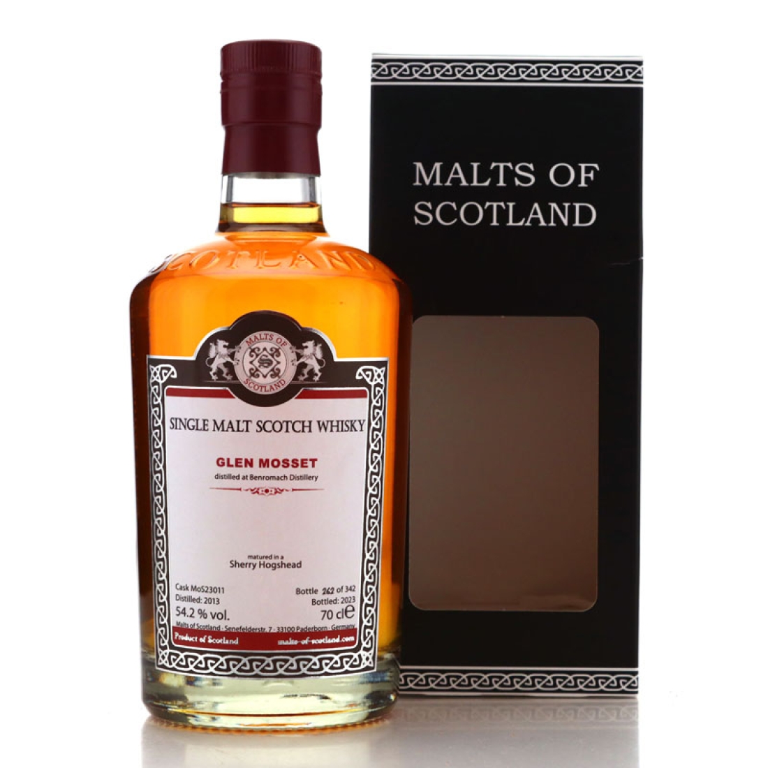 Glen Mosset 2013 Malts of Scotland Single Sherry Cask