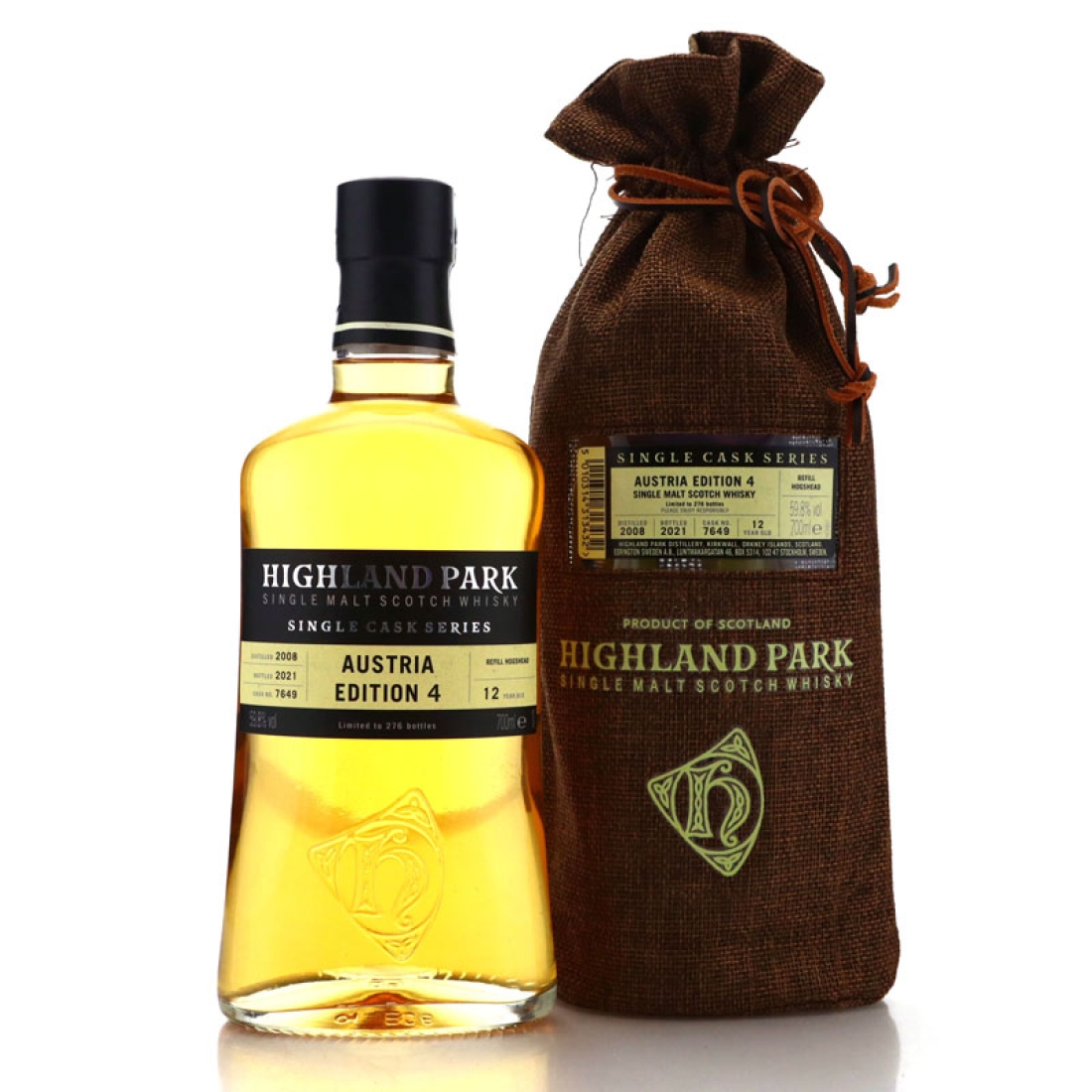 Highland Park 2008 Single Cask 12 Year Old #7649 / Austria