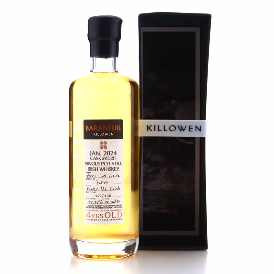 Killowen 2019 Barantuil 4 Year Old Irish Whiskey 50cl