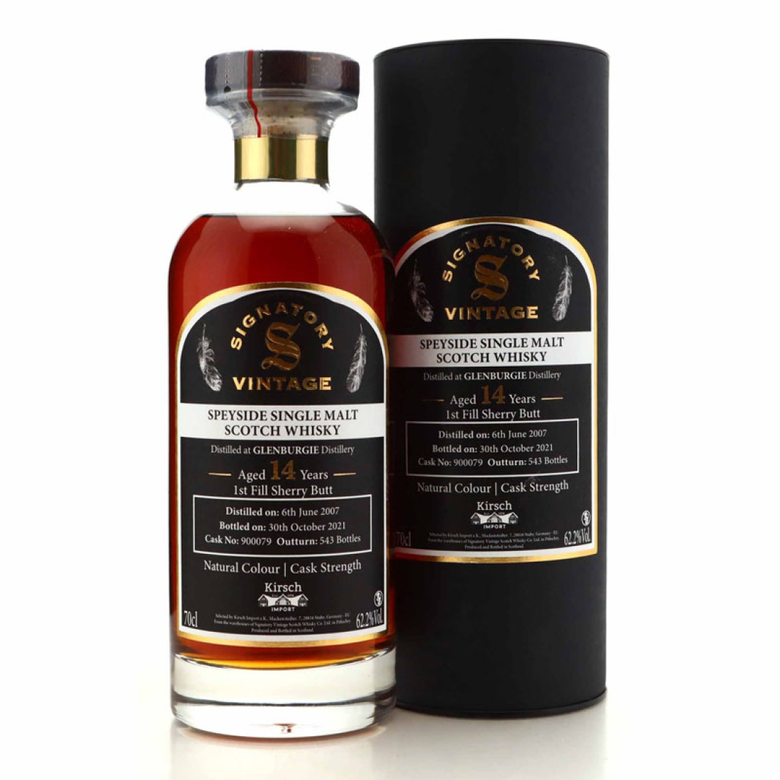 Glenburgie 2007 Signatory Vintage 14 Year Old / Kirsch Import