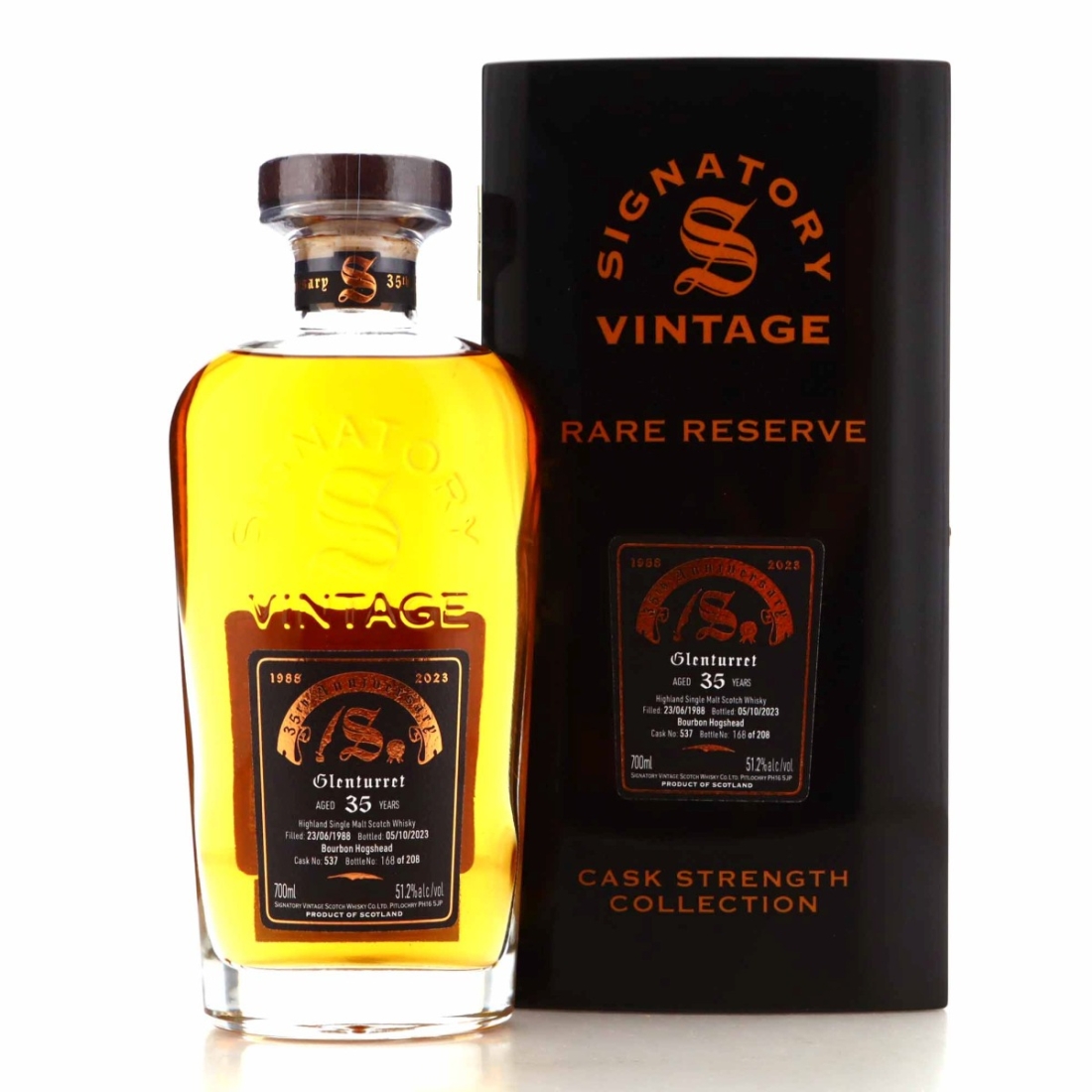 Glenturret 1988 Signatory Vintage 35 Year Old Cask Strength / 35th Anniversary