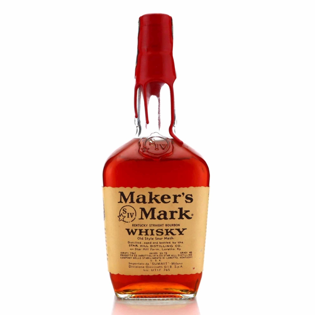 Maker's Mark Kentucky Straight Bourbon 1973 / Giovinetti Import