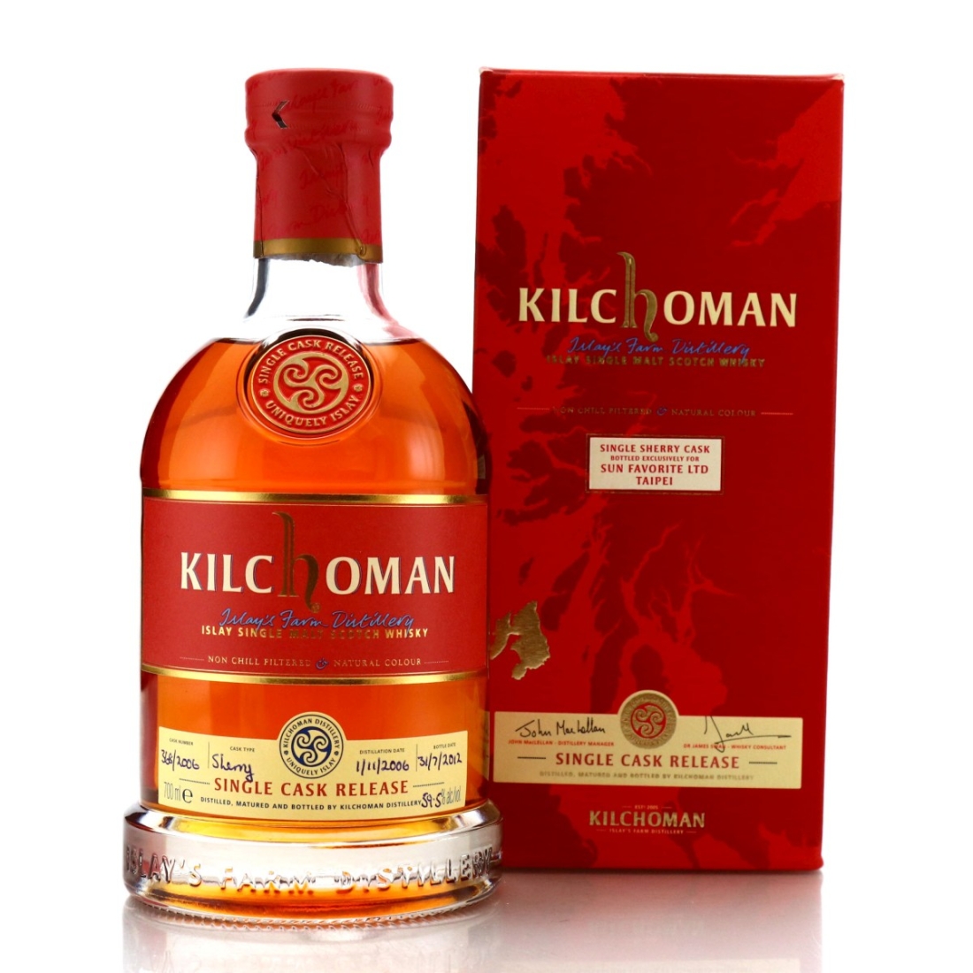 Kilchoman 2006 Single Sherry Cask #368 / Sun Favorite Ltd Taipei