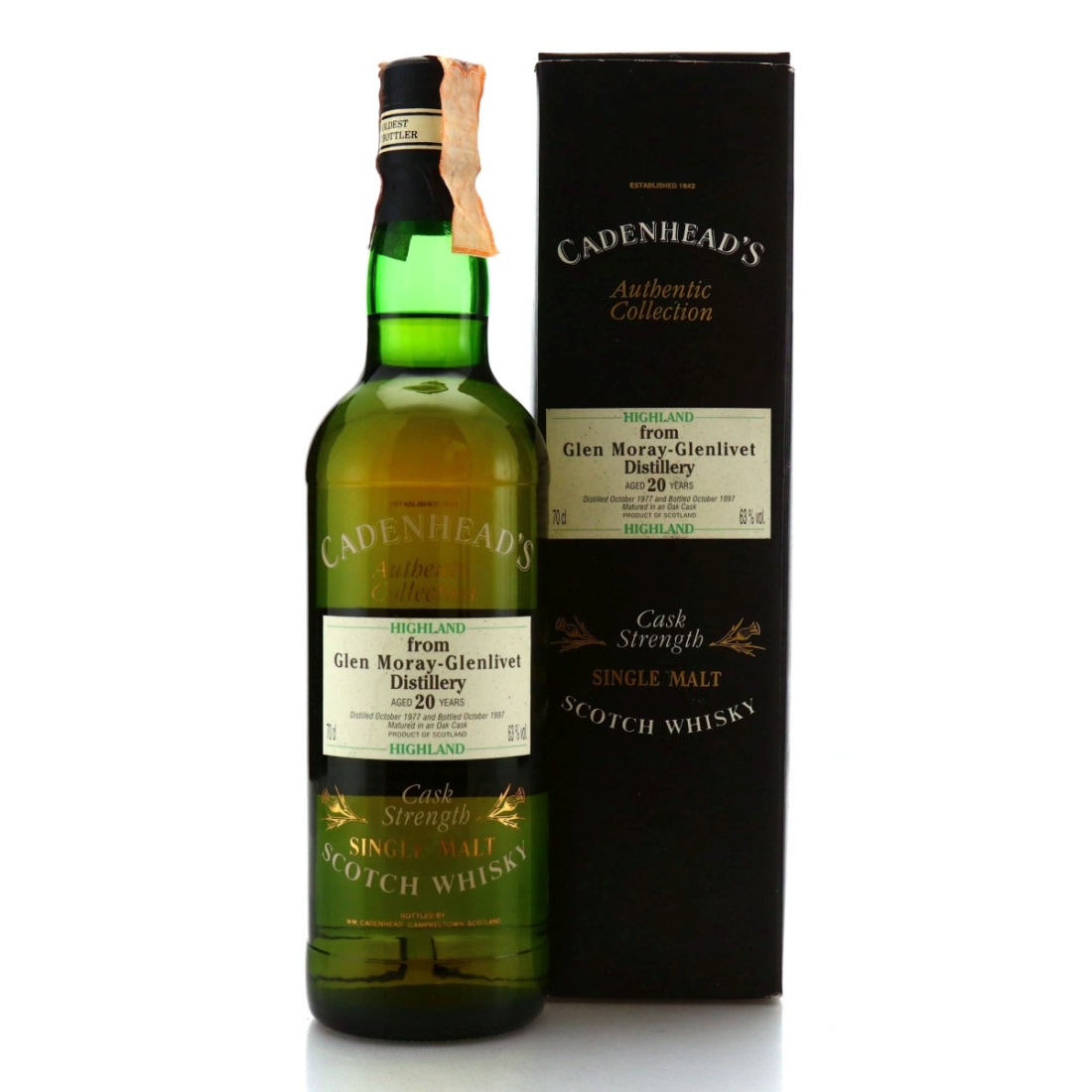 Glen Moray 1977 Cadenhead's 20 Year Old