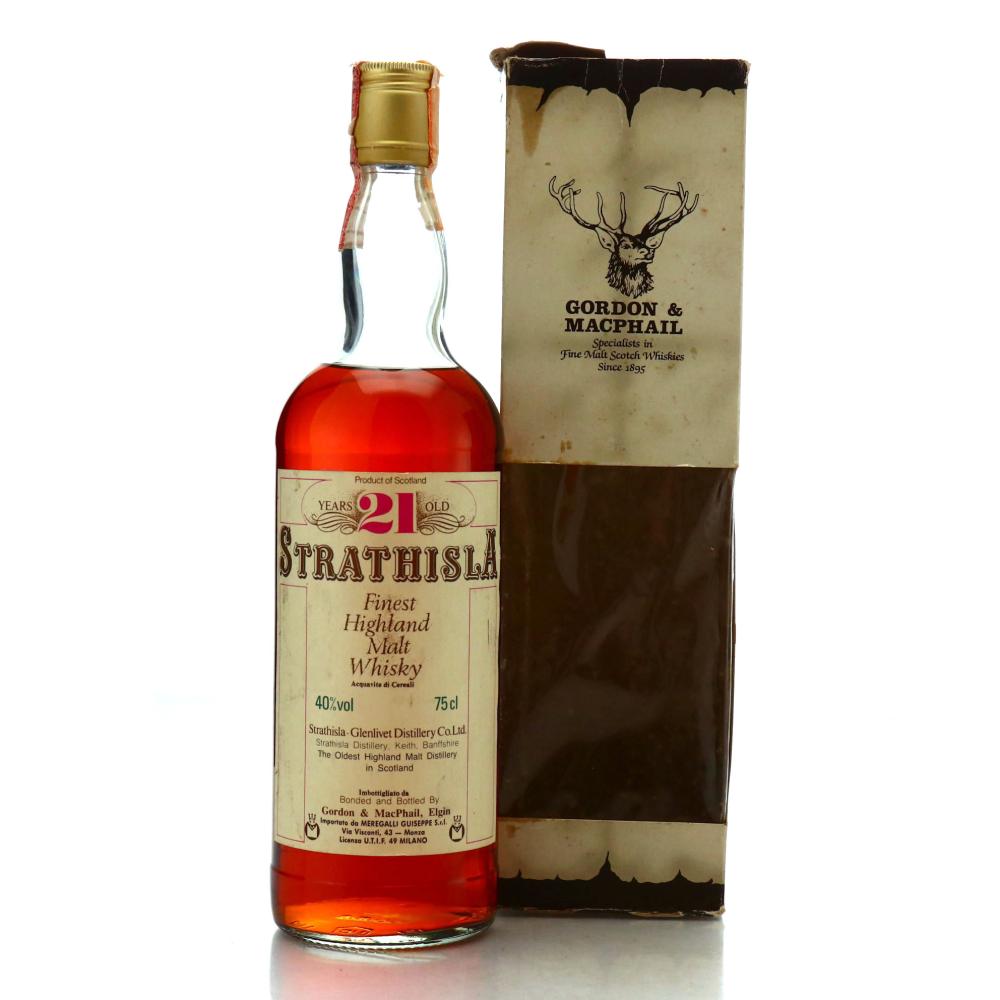 Strathisla 21 Year Old Gordon and MacPhail 1980s / Meregalli Import
