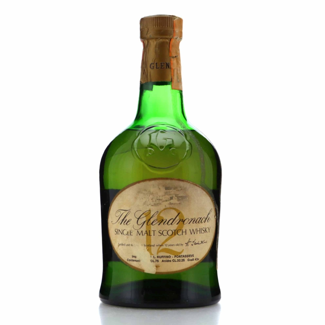 Glendronach 12 Year Old Teacher's 1980s / Ruffino Import