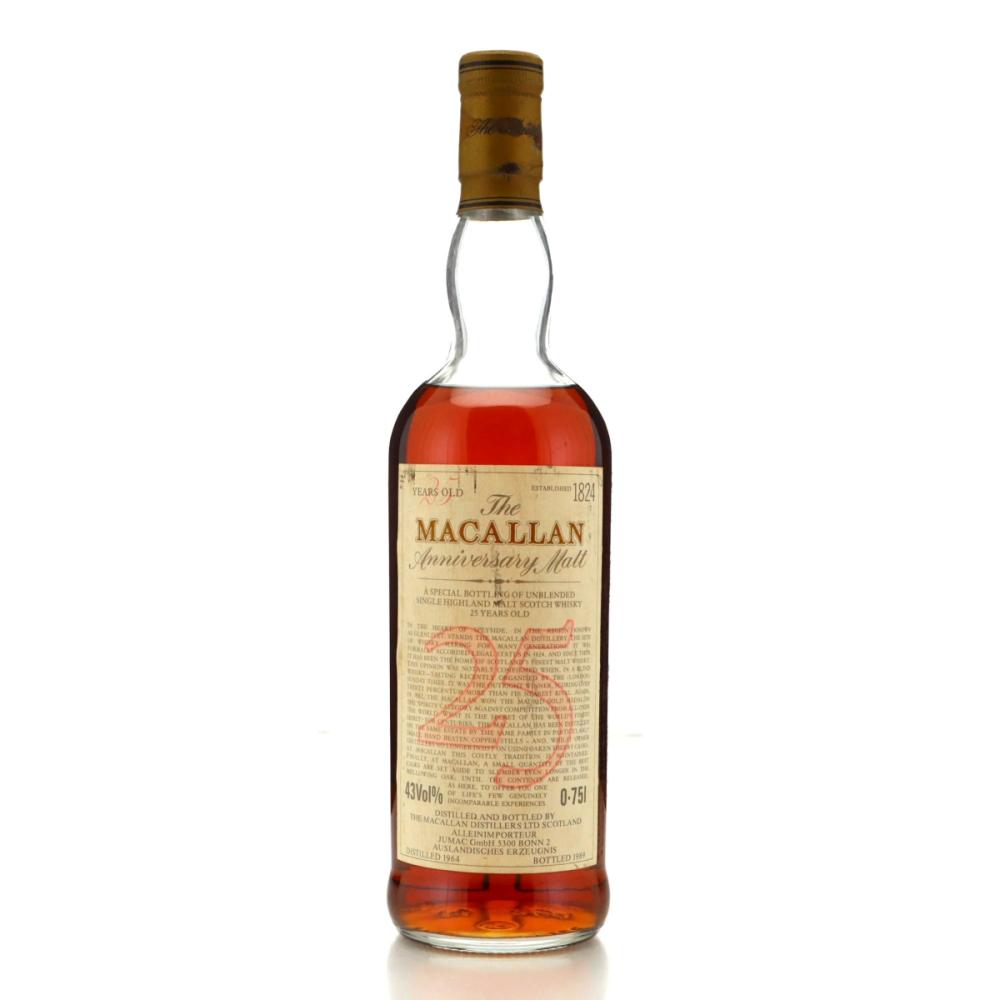 Macallan 1964 Anniversary Malt 25 Year Old / Jumac Import
