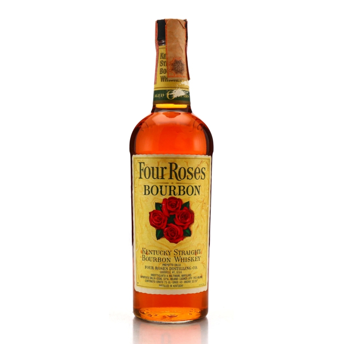 Four Roses 6 Year Old Kentucky Straight Bourbon 1972 / Cedal Import