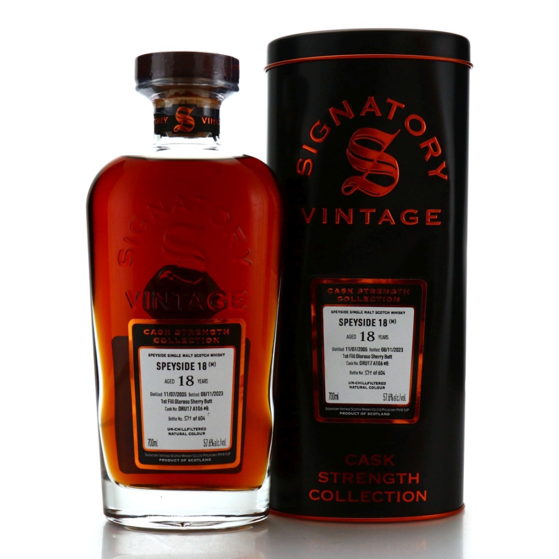 Macallan 'Speyside 18' 2005 Signatory Vintage 18 Year Old Cask Strength #8
