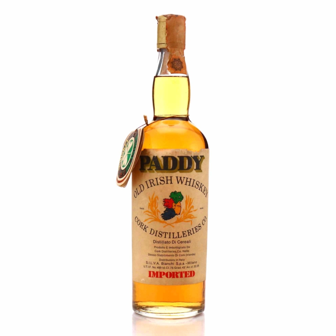 Paddy Old Irish Whiskey 1960s / Bianchi Import