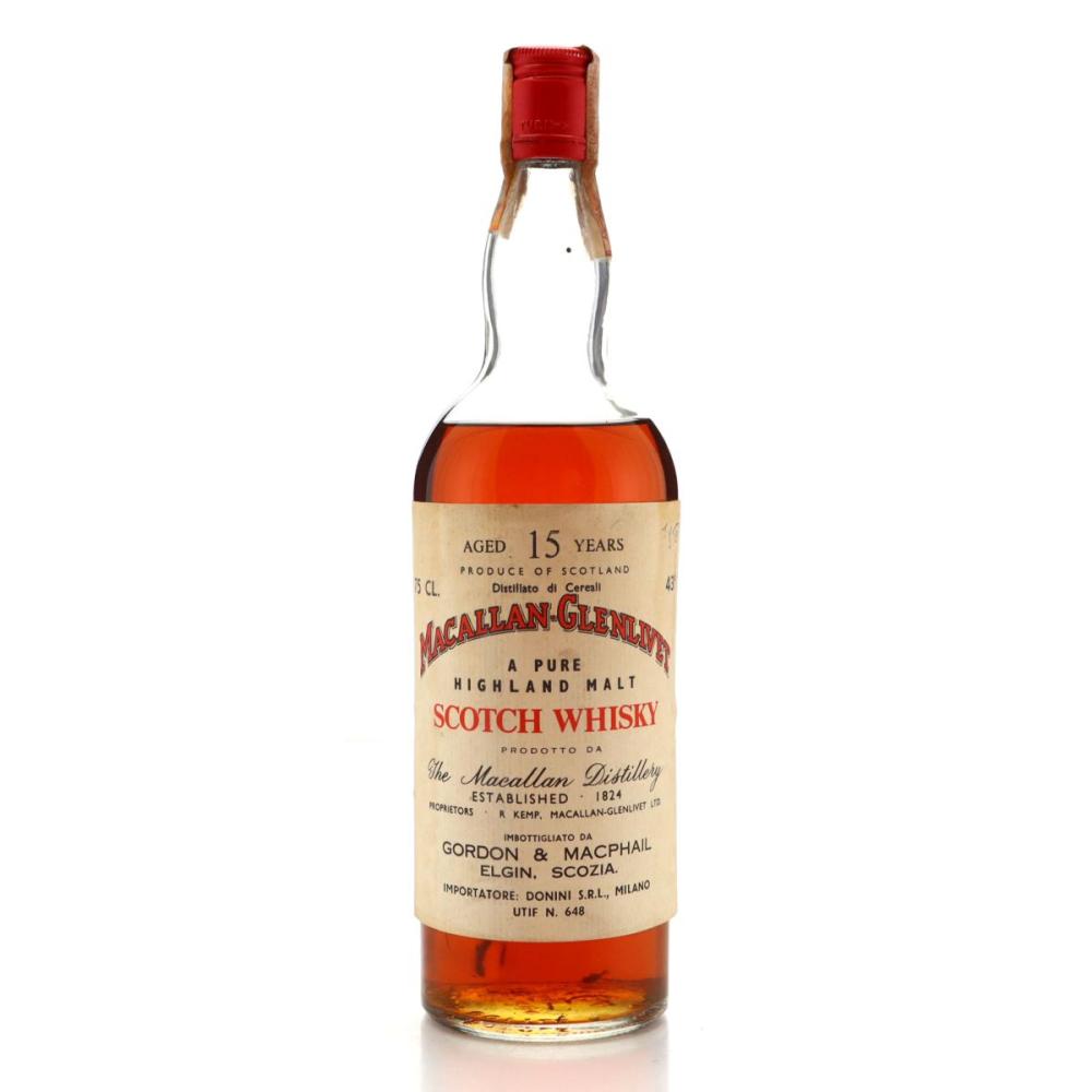 Macallan 15 Year Old Gordon and MacPhail 1970s / Donini Import