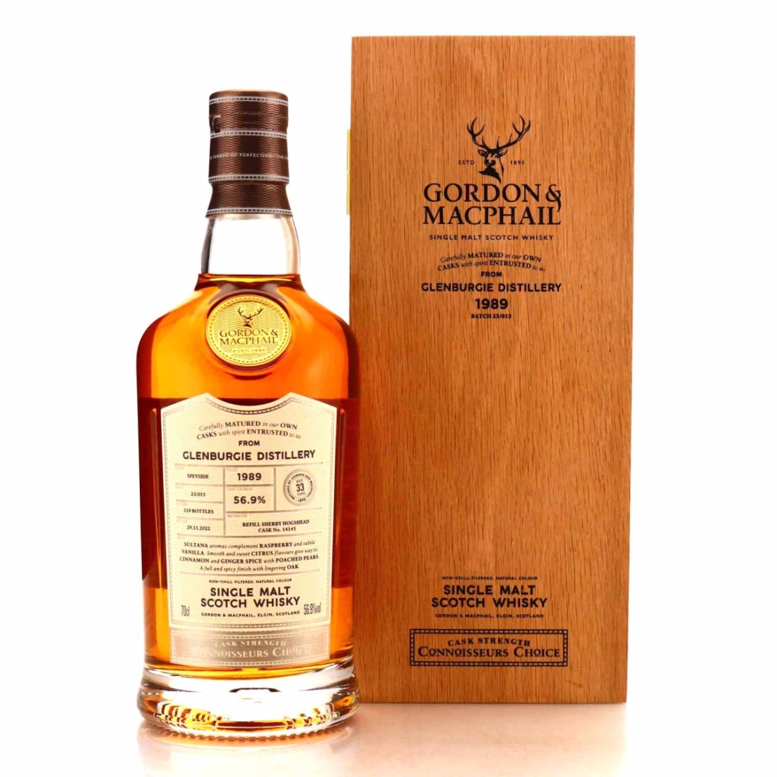 Glenburgie 1989 Gordon and MacPhail 33 Year Old Batch 23/015