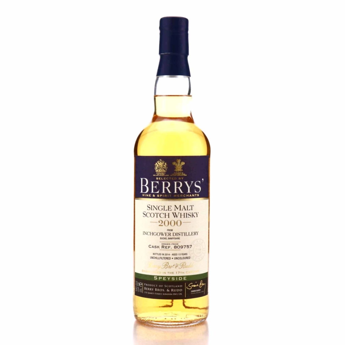Inchgower 2000 Berry Brothers and Rudd 13 Year Old