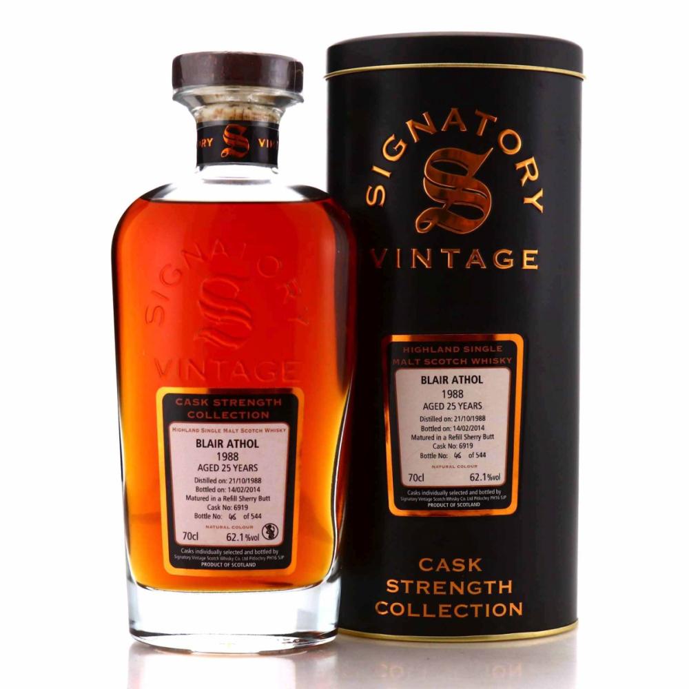 Blair Athol 1988 Signatory Vintage 25 Year Old Cask Strength