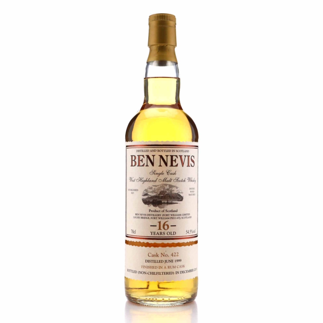 Ben Nevis 1999 Single Rum Cask 16 Year Old #422