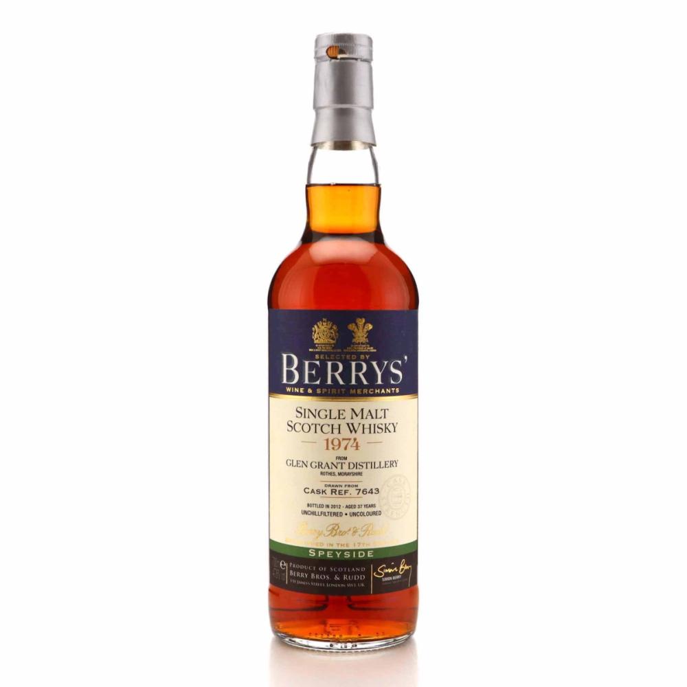 Glen Grant 1974 Berry Brothers and Rudd 37 Year Old #7643