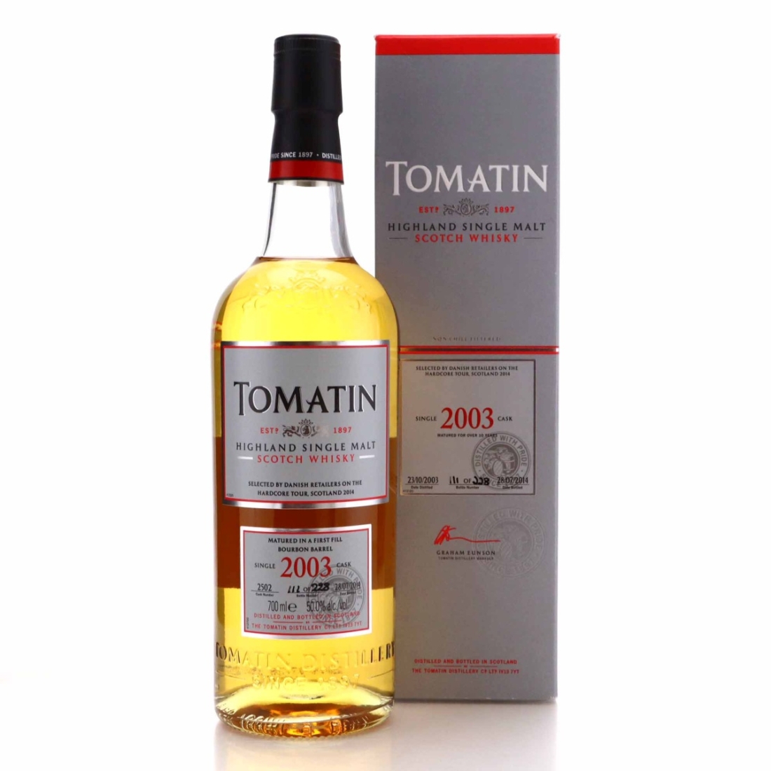 Tomatin 2003 Single Bourbon Cask #2502 / Danish Retailers