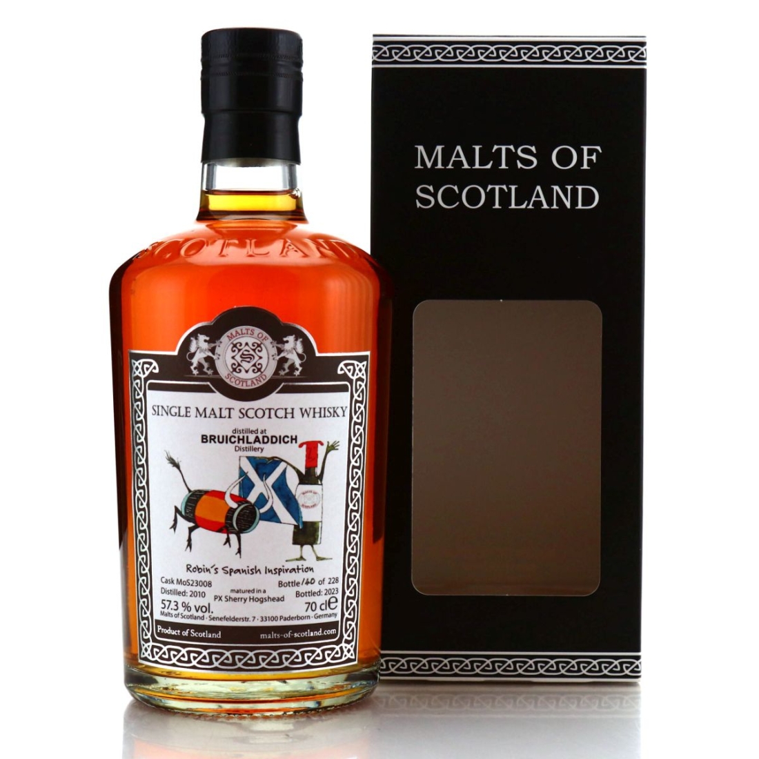 Bruichladdich 2010 Malts of Scotland PX Sherry Cask / Robin's Spanish Inspiration