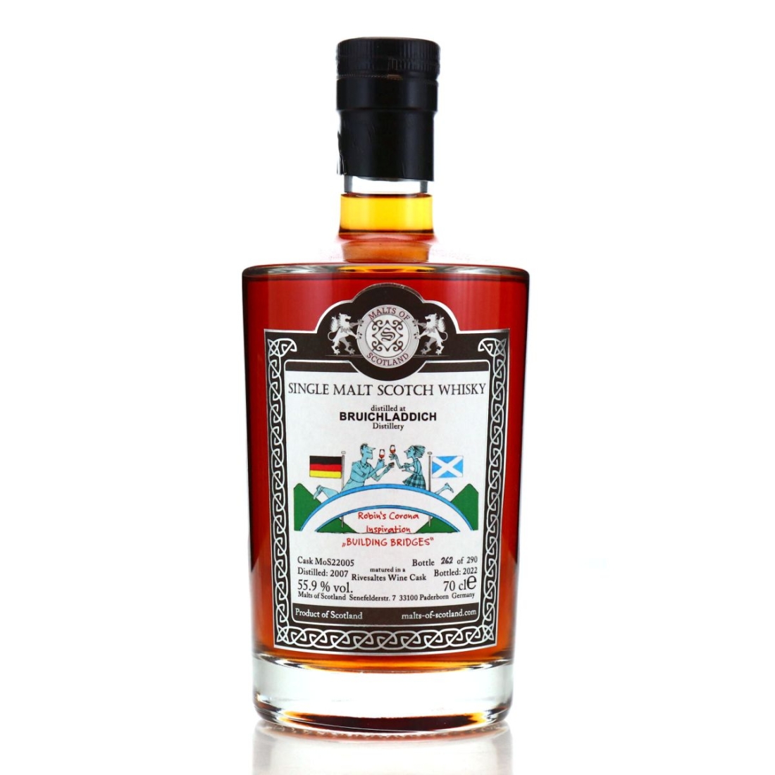 Bruichladdich 2007 Malts of Scotland Rivesaltes Wine Cask