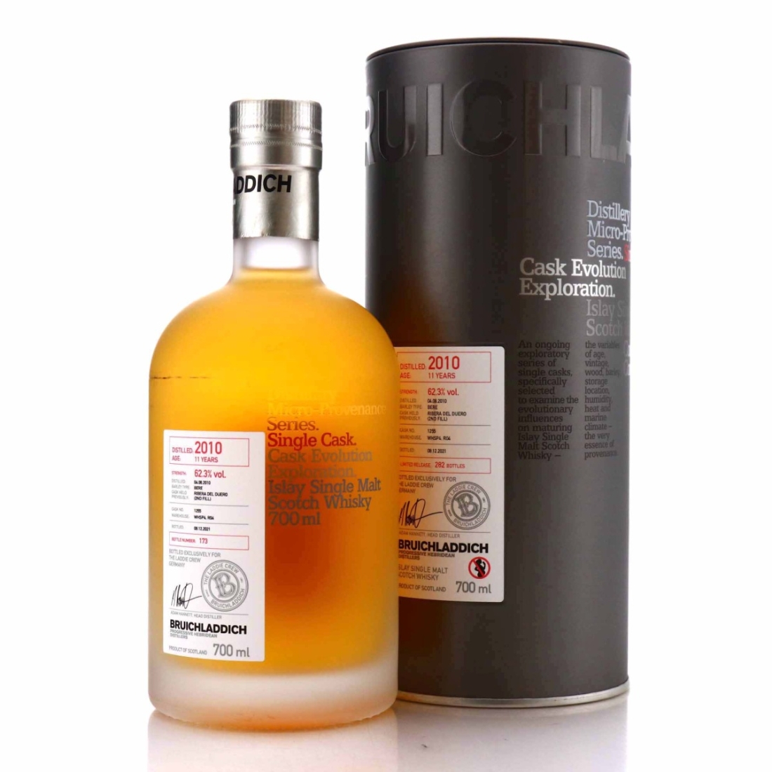 Bruichladdich 2010 Micro Provenance Single Cask 11 Year Old #1255 / Germany