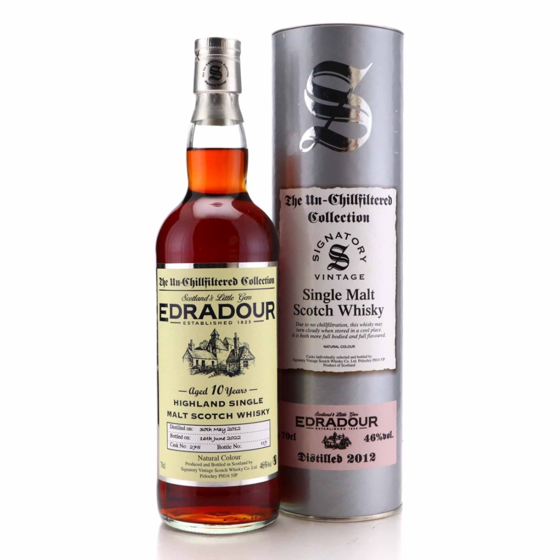 Edradour 2012 Signatory Vintage 10 Year Old #275