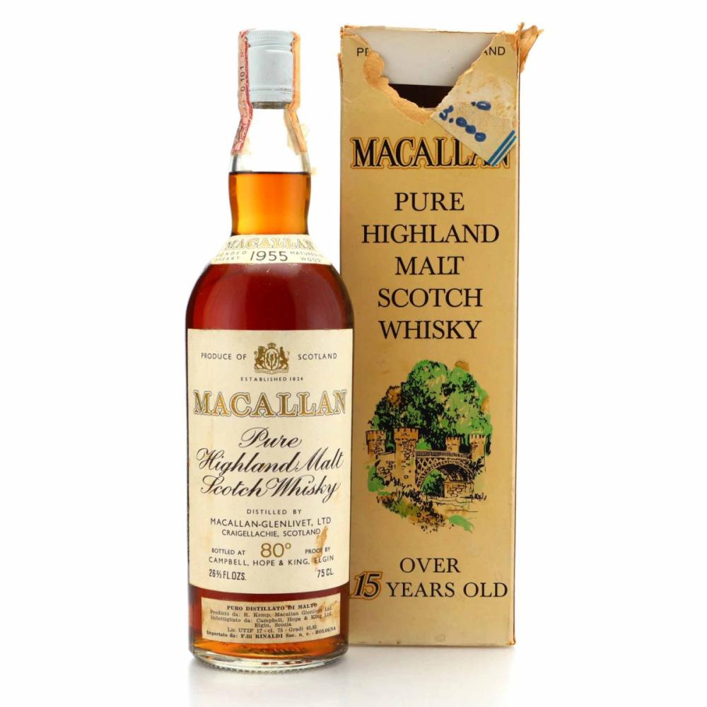 Macallan 1955 Campbell, Hope and King 80 Proof / Rinaldi Import