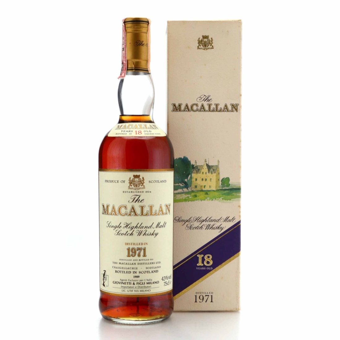 Macallan 1971 18 Year Old / Giovinetti Import