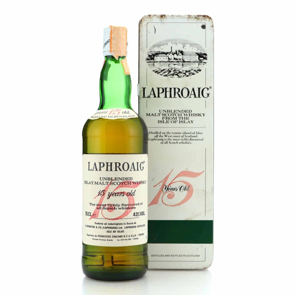 Laphroaig 15 Year Old 1980s / Cinzano Import