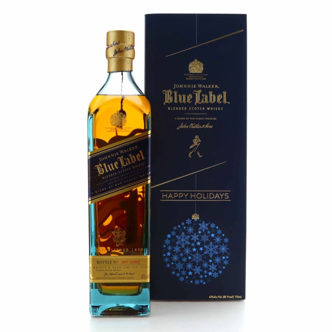 Johnnie Walker Blue Label 75cl / Happy Holidays