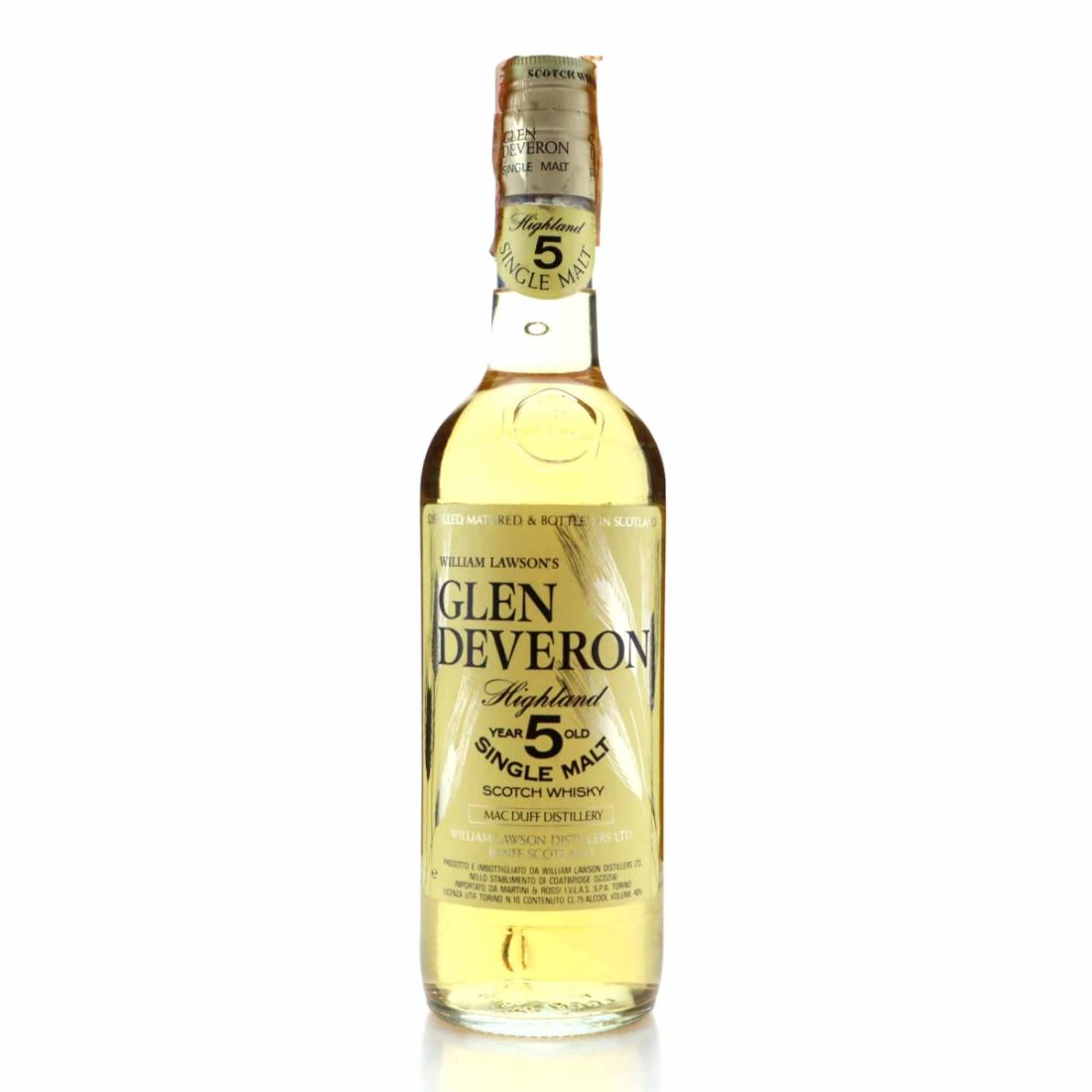 Glen Deveron 5 Year Old 1980s / Martini & Rossi Import