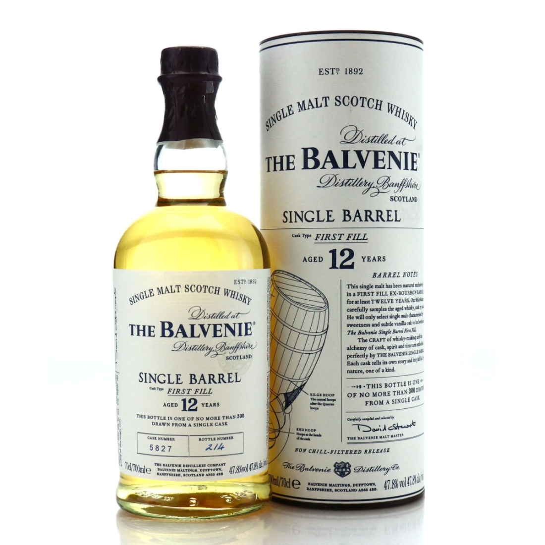 Balvenie 12 Year Old First Fill Single Barrel  #5827