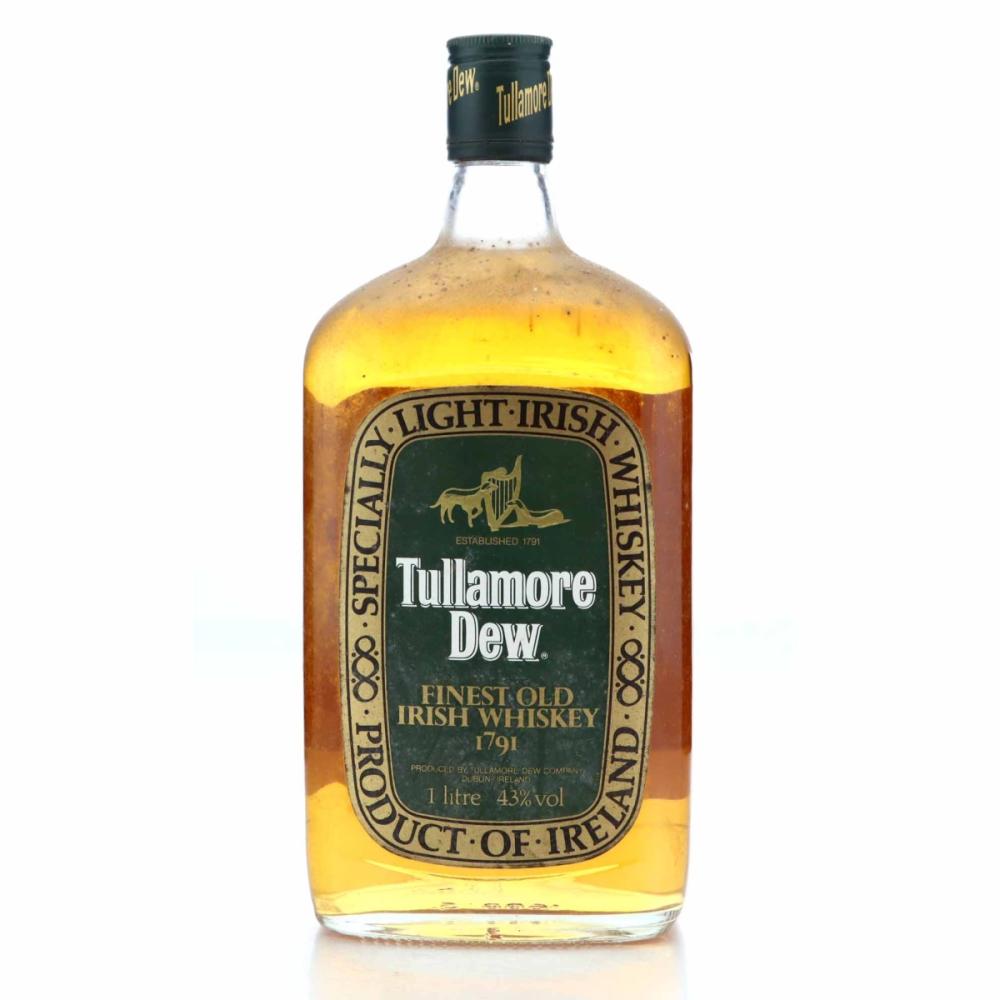 Tullamore Dew Irish Whiskey 1 Litre 1980s