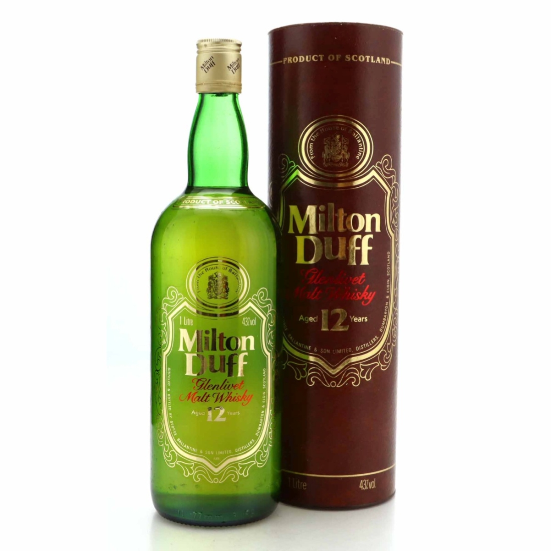 Miltonduff 12 Year Old 1 Litre 1980s