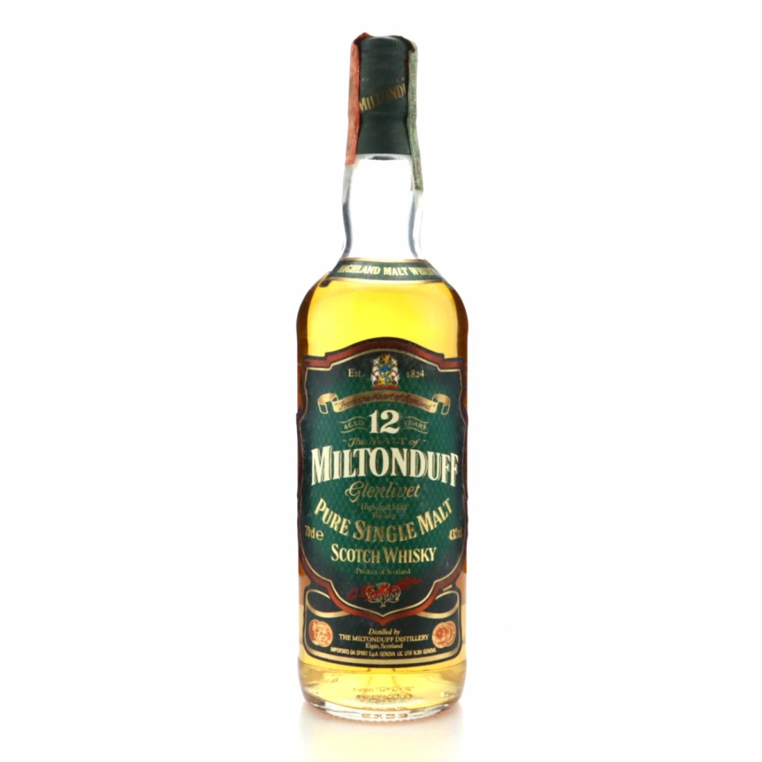 Miltonduff 12 Year Old 1990s-00s / Spirit Import