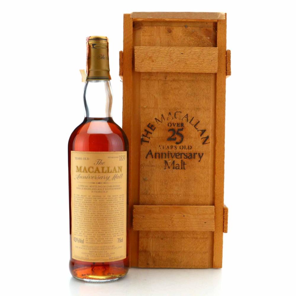 Macallan 1964 Anniversary Malt 25 Year Old / Giovinetti Import