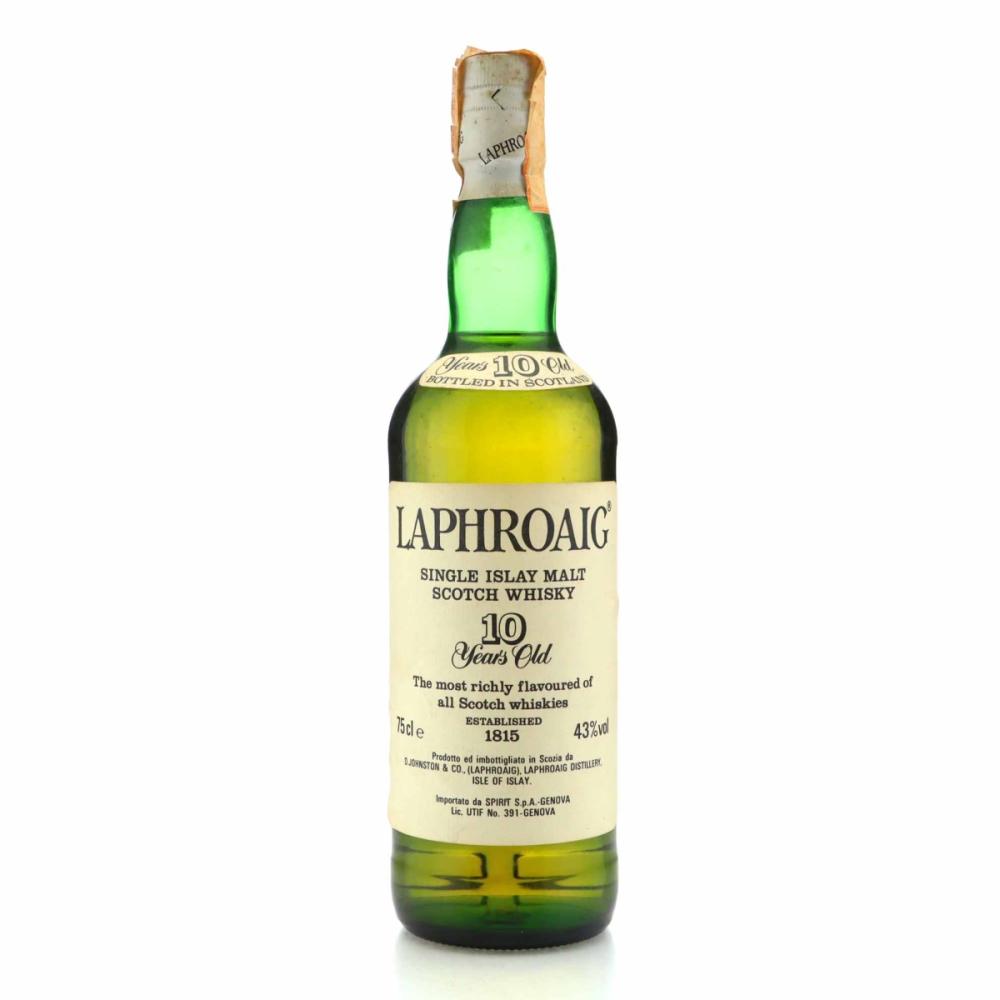 Laphroaig 10 Year Old 1980s / Spirit Import