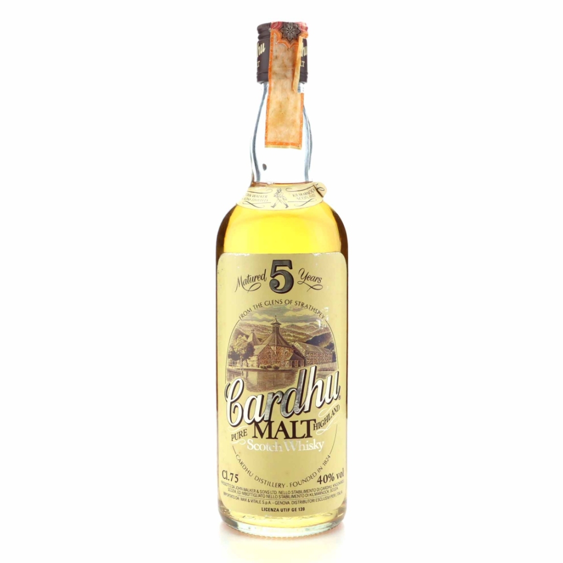 Cardhu 5 Year Old John Walker and Sons 1980s / Wax & Vitale Import