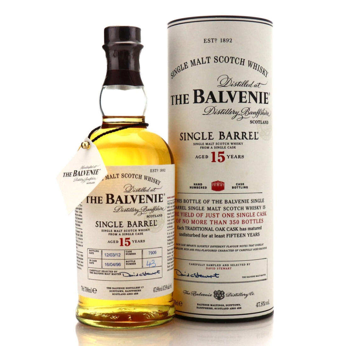 Balvenie 1996 Single Barrel 15 Year Old #7906