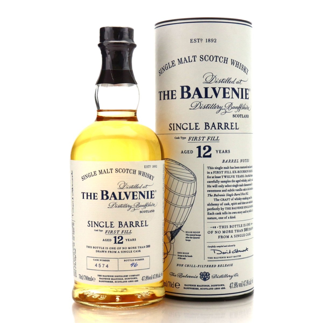 Balvenie 12 Year Old First Fill Single Barrel #4574