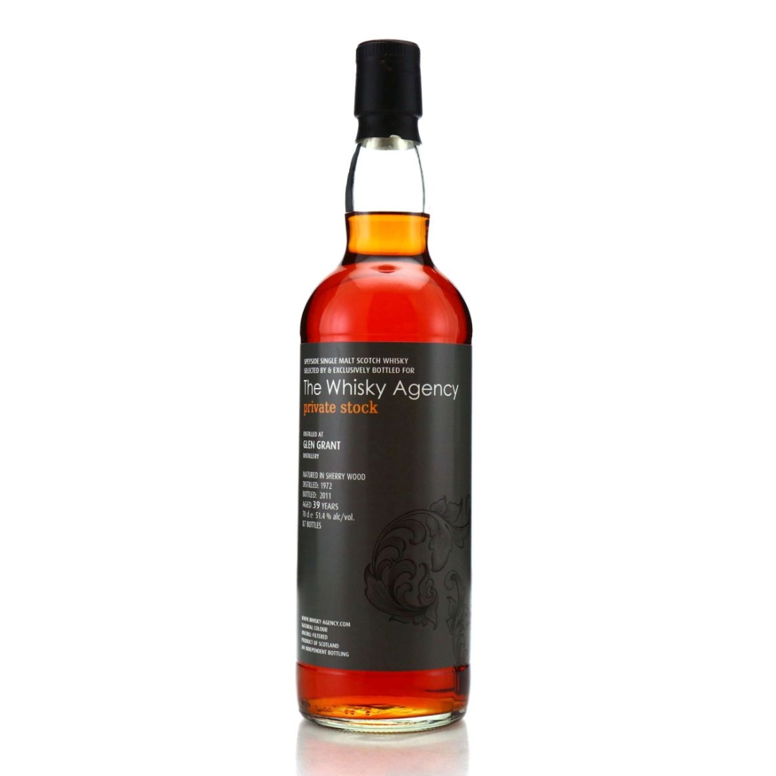 Glen Grant 1972 Whisky Agency 39 Year Old Private Stock