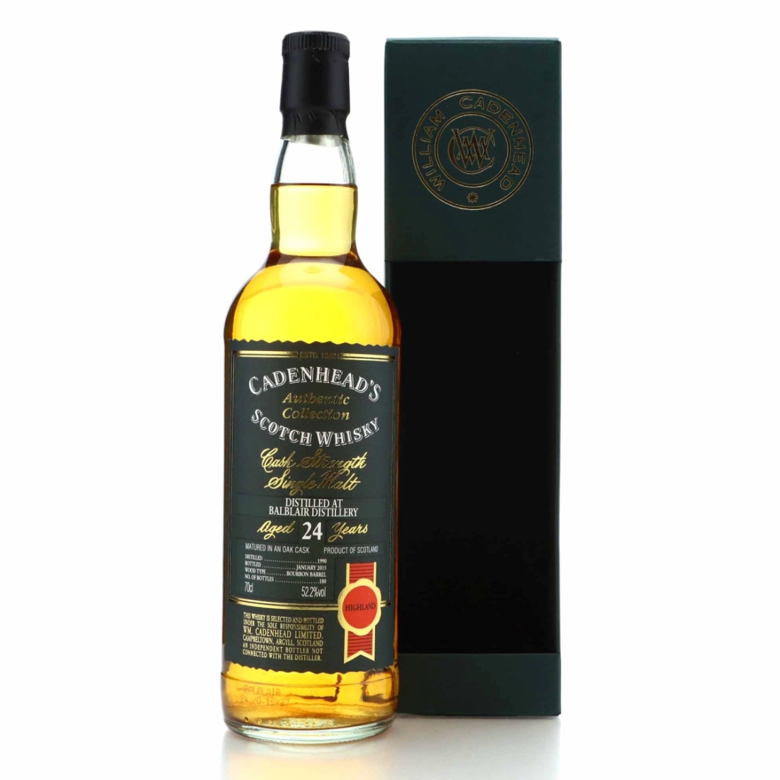 Balblair 1990 Cadenhead's 24 Year Old