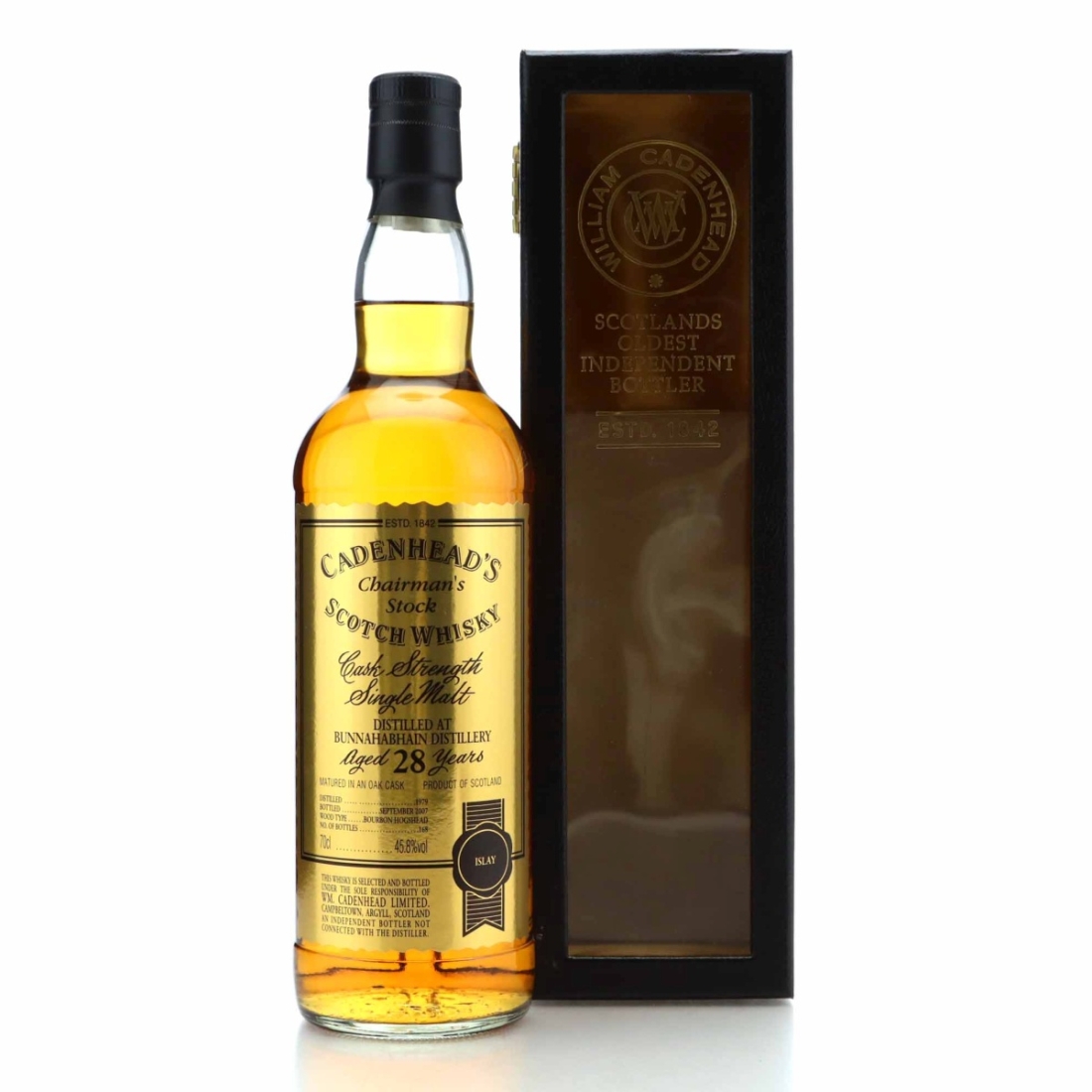 Bunnahabhain 1979 Cadenhead's 28 Year Old Chairman's Stock