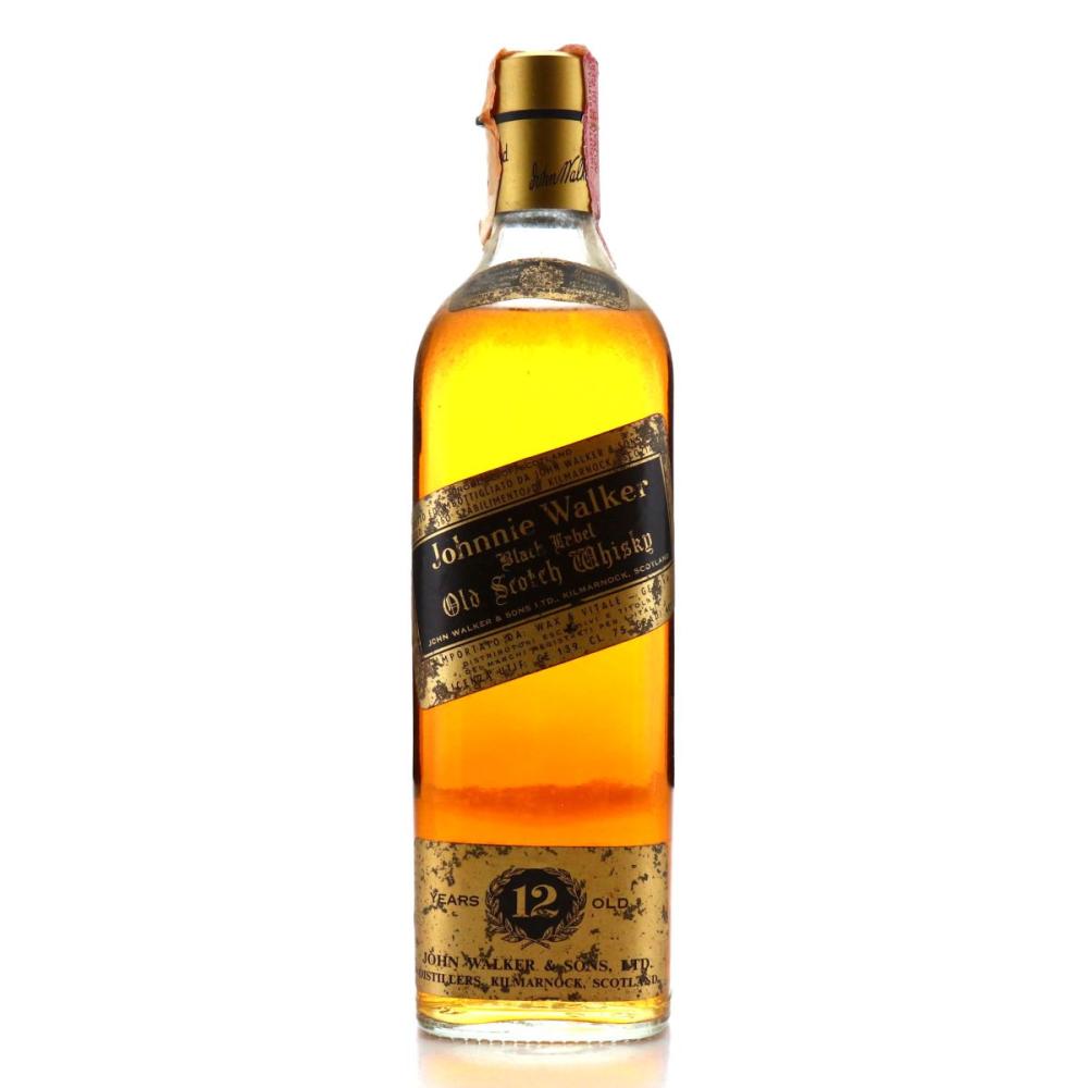 Johnnie Walker Black Label 12 Year Old 1970s / Wax & Vitale Import