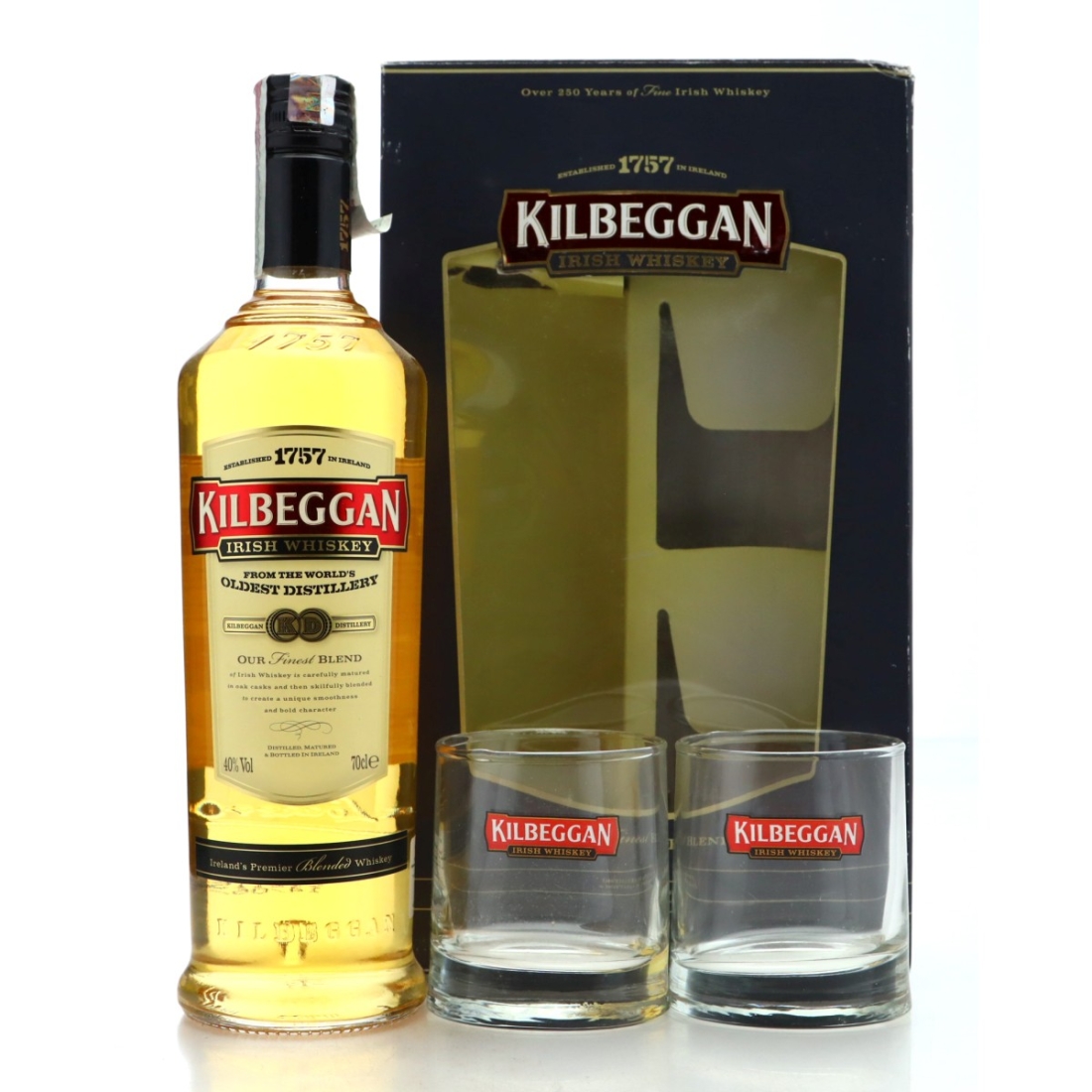 Kilbeggan Irish Whiskey Gift Set