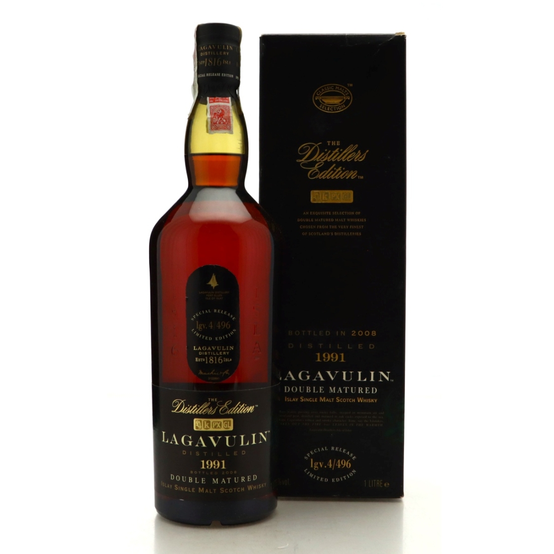 Lagavulin 1991 Distillers Edition lgv.4/496 1 Litre