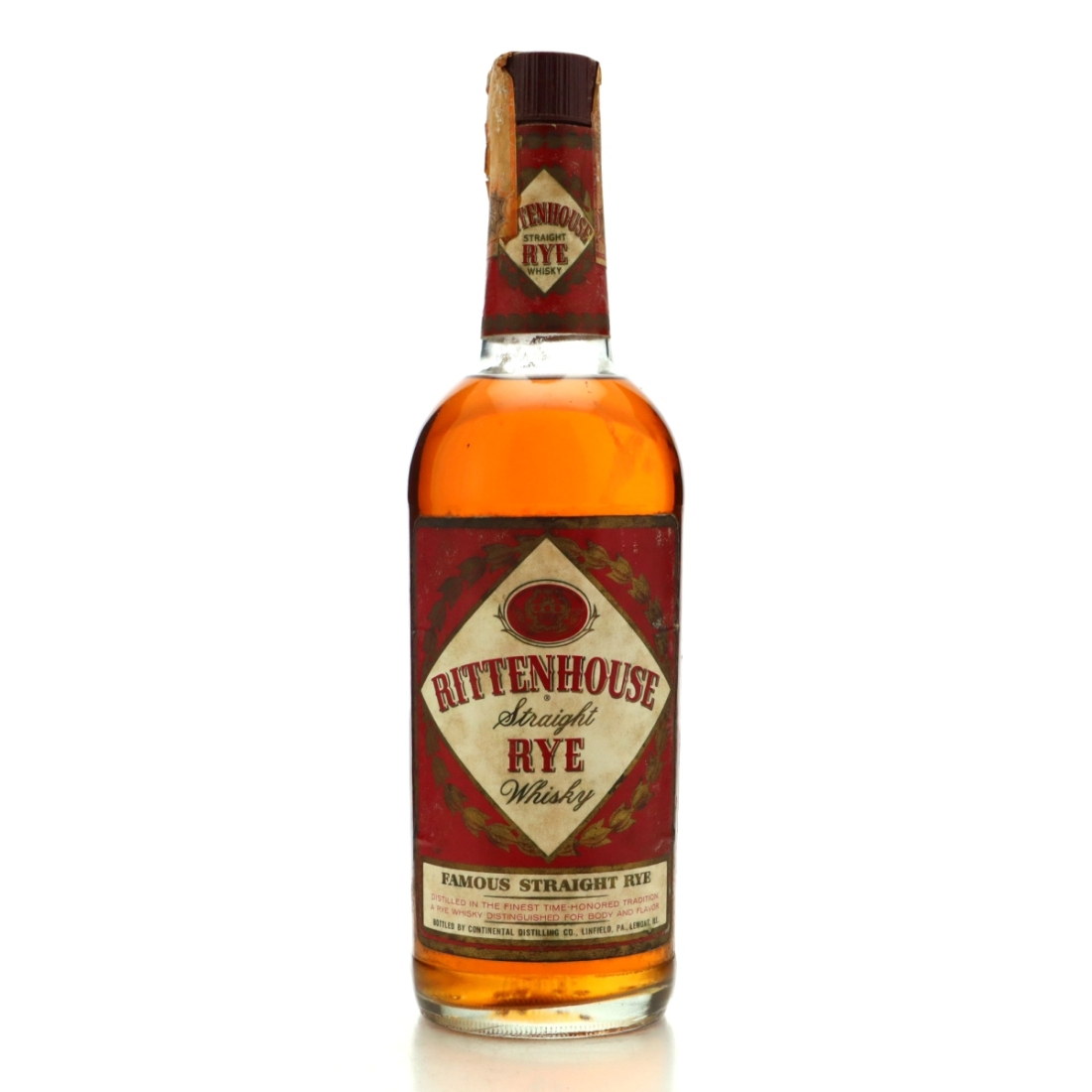 Rittenhouse 5 Year Old Straight Rye 86 Proof 1967