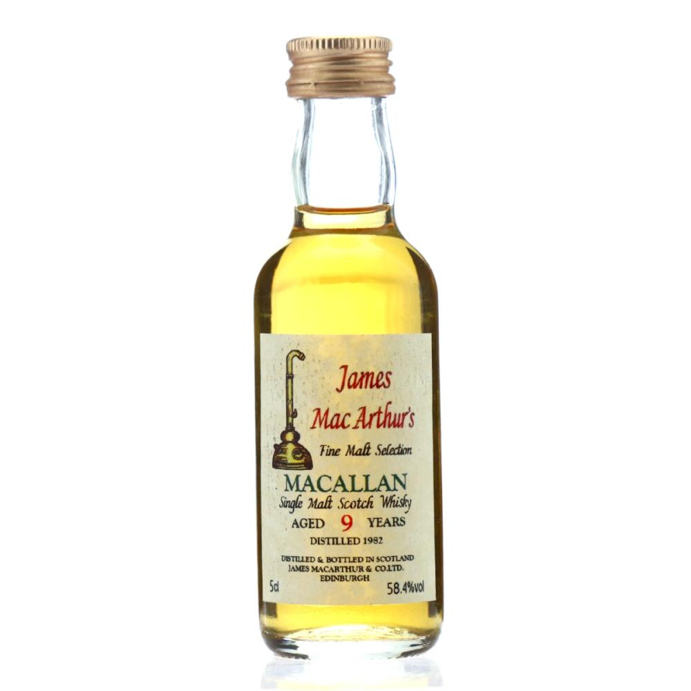 Macallan 1982 James MacArthur 9 Year Old Miniature